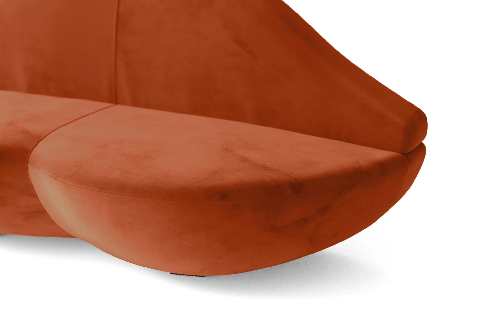 Grosseto 2 Seater Sofa Orange Velvet