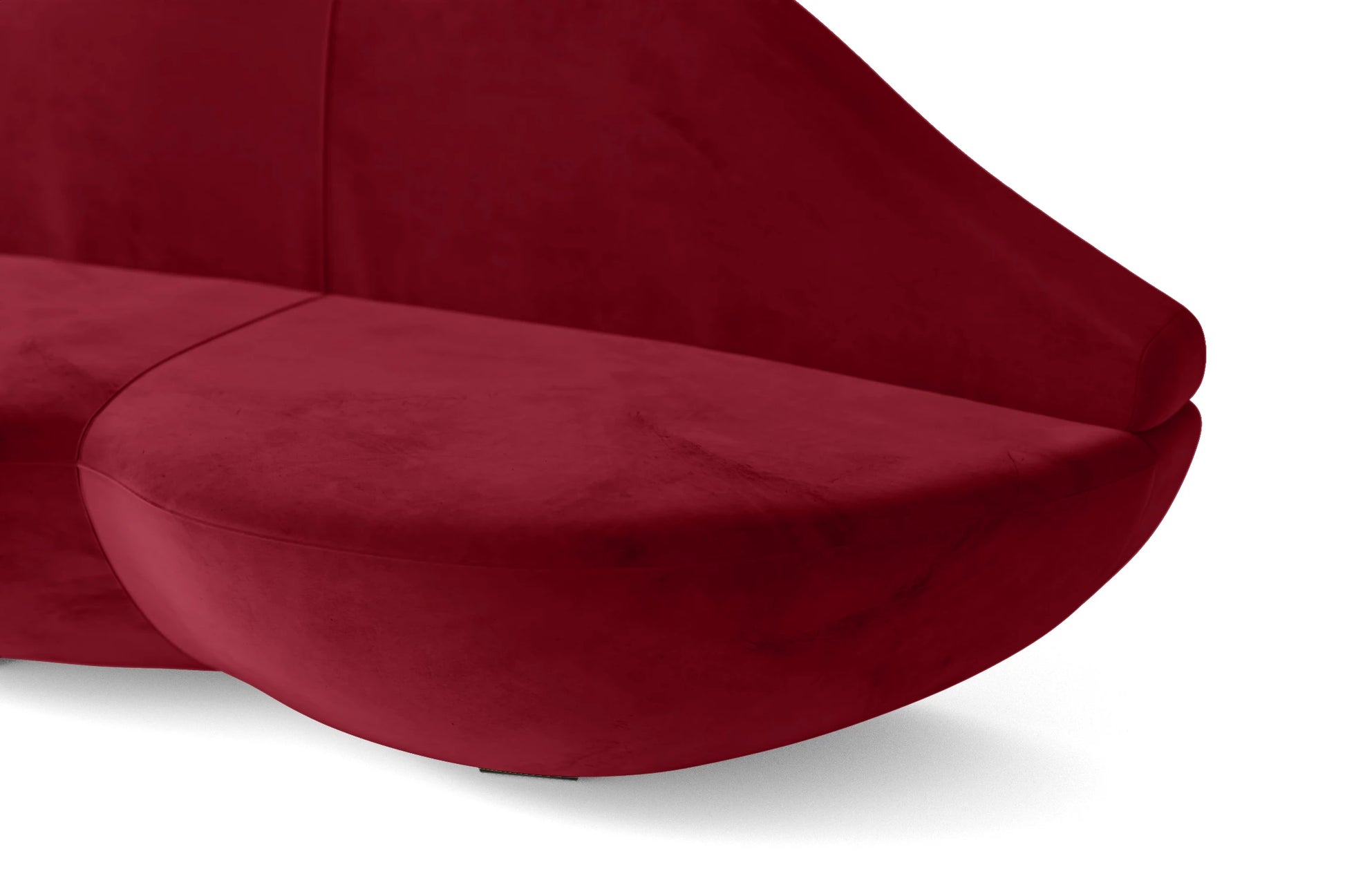 Grosseto 2 Seater Sofa Red Velvet