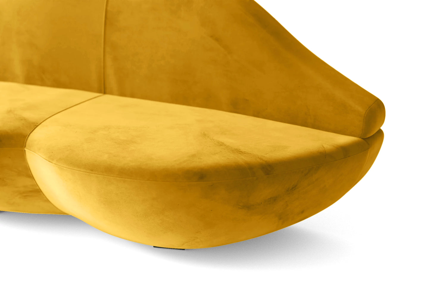 Grosseto 2 Seater Sofa Yellow Velvet