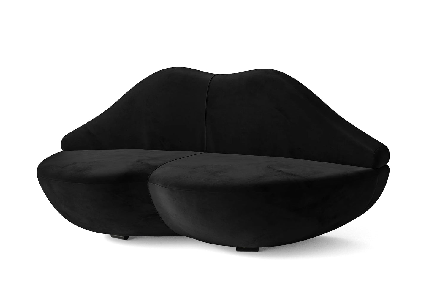 Grosseto 3 Seater Sofa Black Velvet