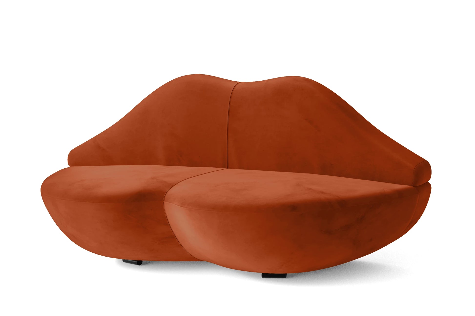 Grosseto 3 Seater Sofa Orange Velvet