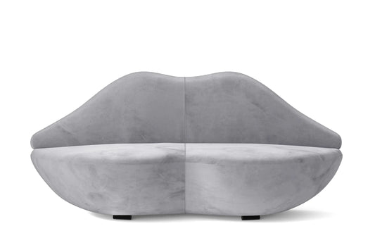 Grosseto 3 Seater Sofa Silver Velvet