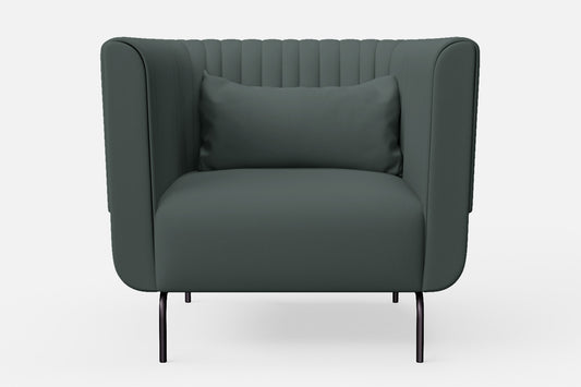 Jackson Armchair Dusky Turquoise Leather