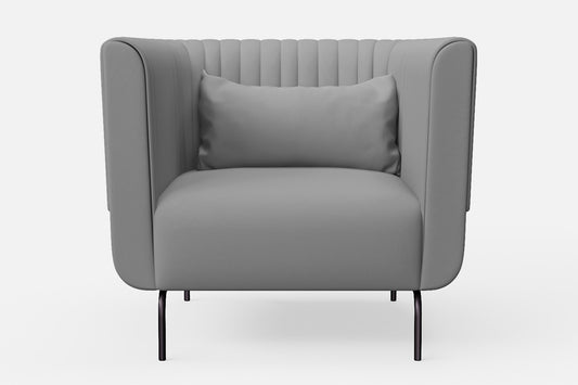 Jackson Armchair Grey Leather