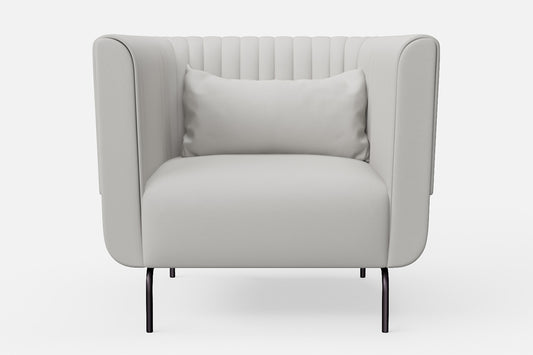 Jackson Armchair White Leather