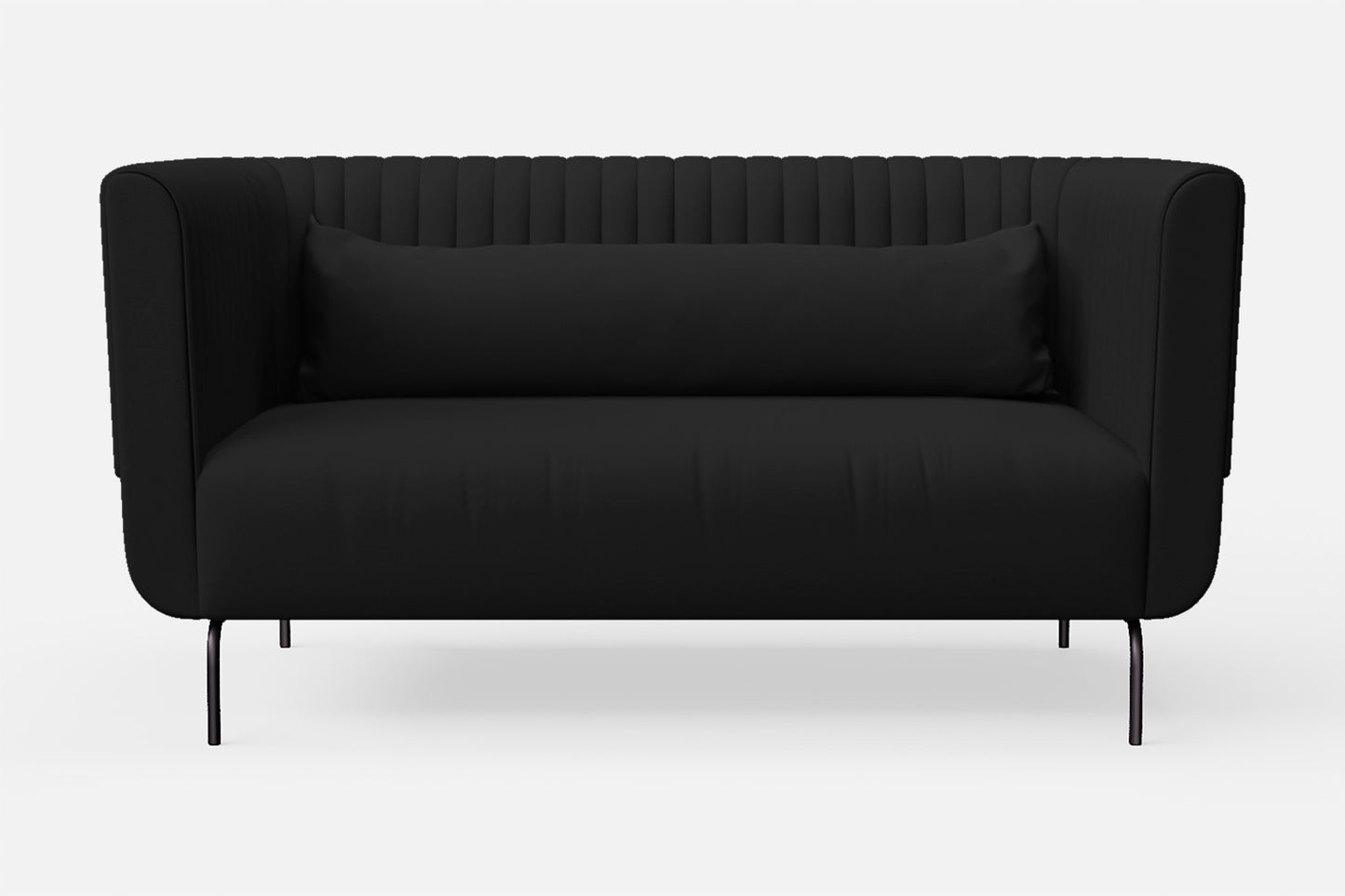 Jackson 2 Seater Sofa Black Leather