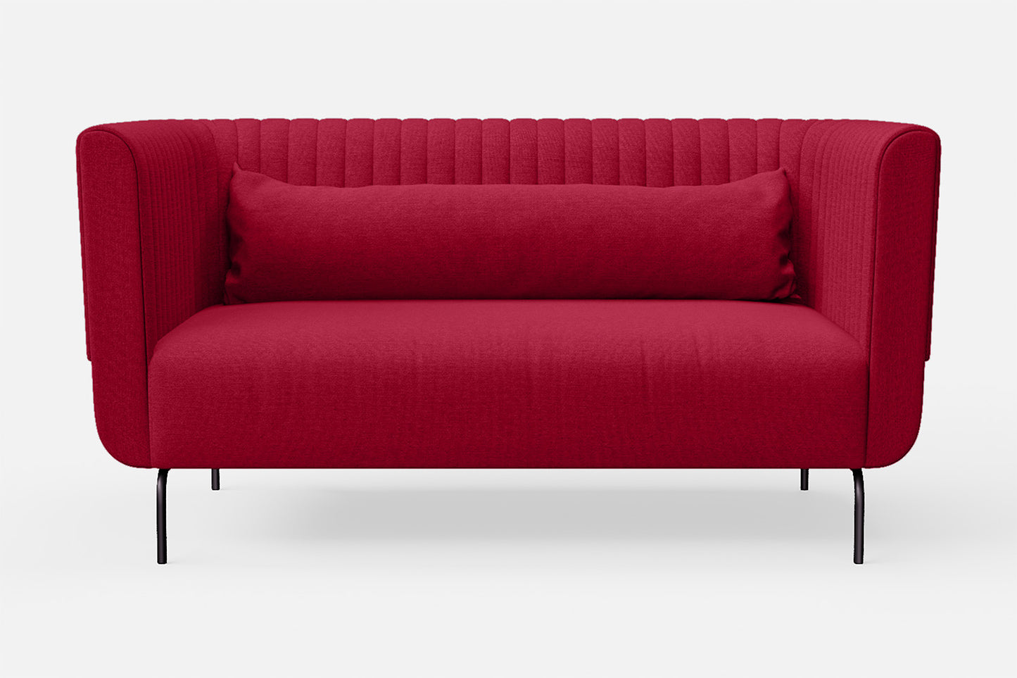 Jackson 2 Seater Sofa Red Linen Fabric