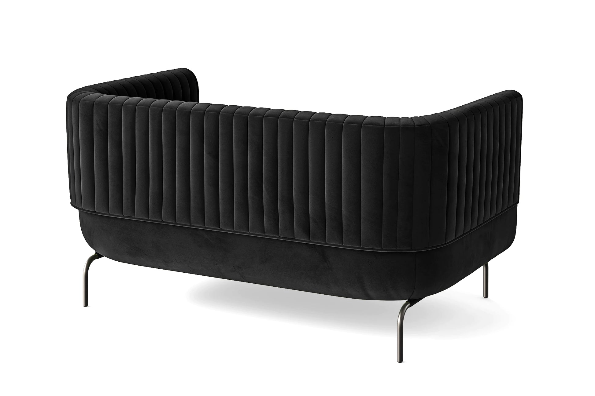 Jackson 2 Seater Sofa Black Velvet