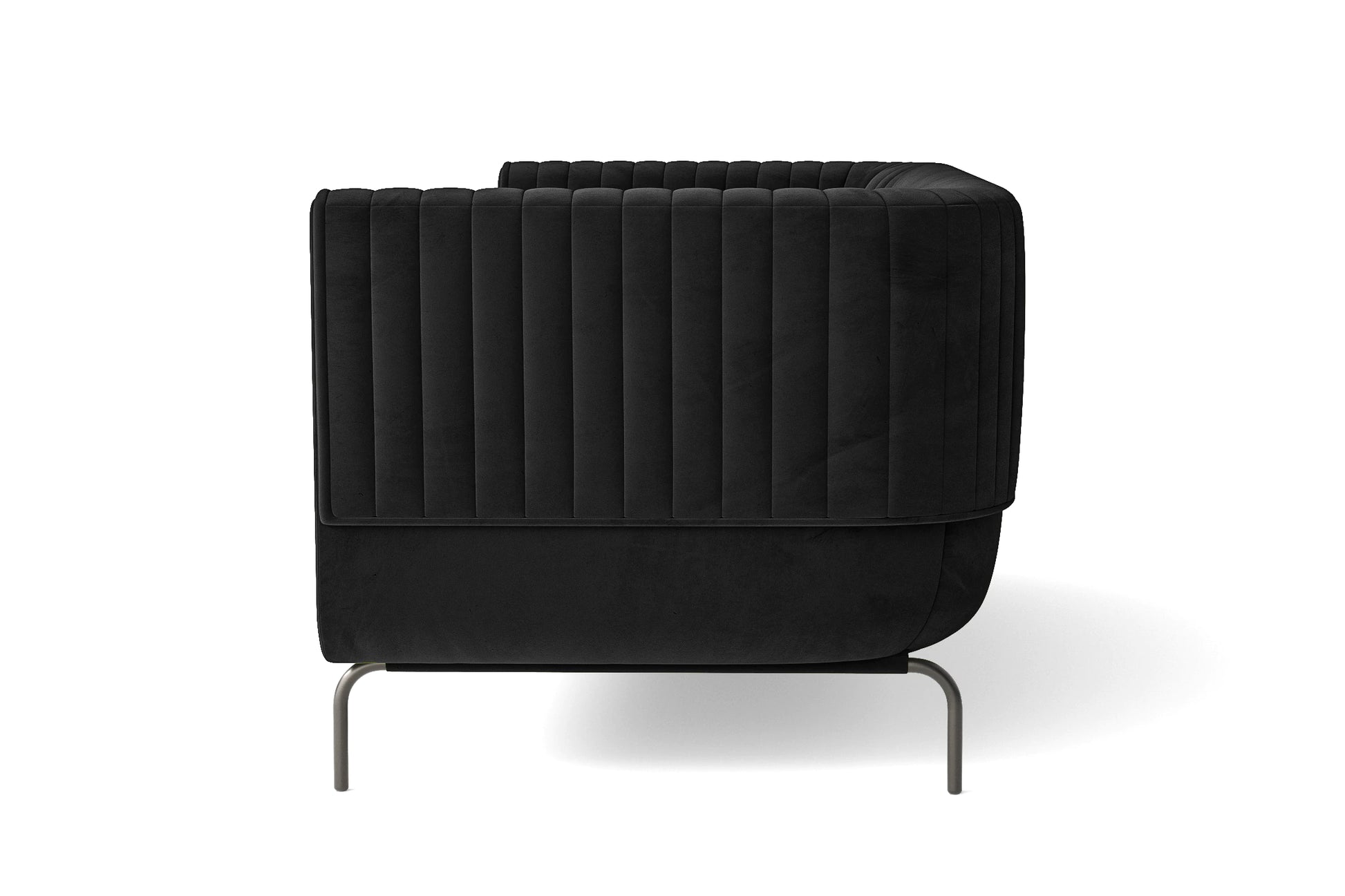 Jackson 2 Seater Sofa Black Velvet