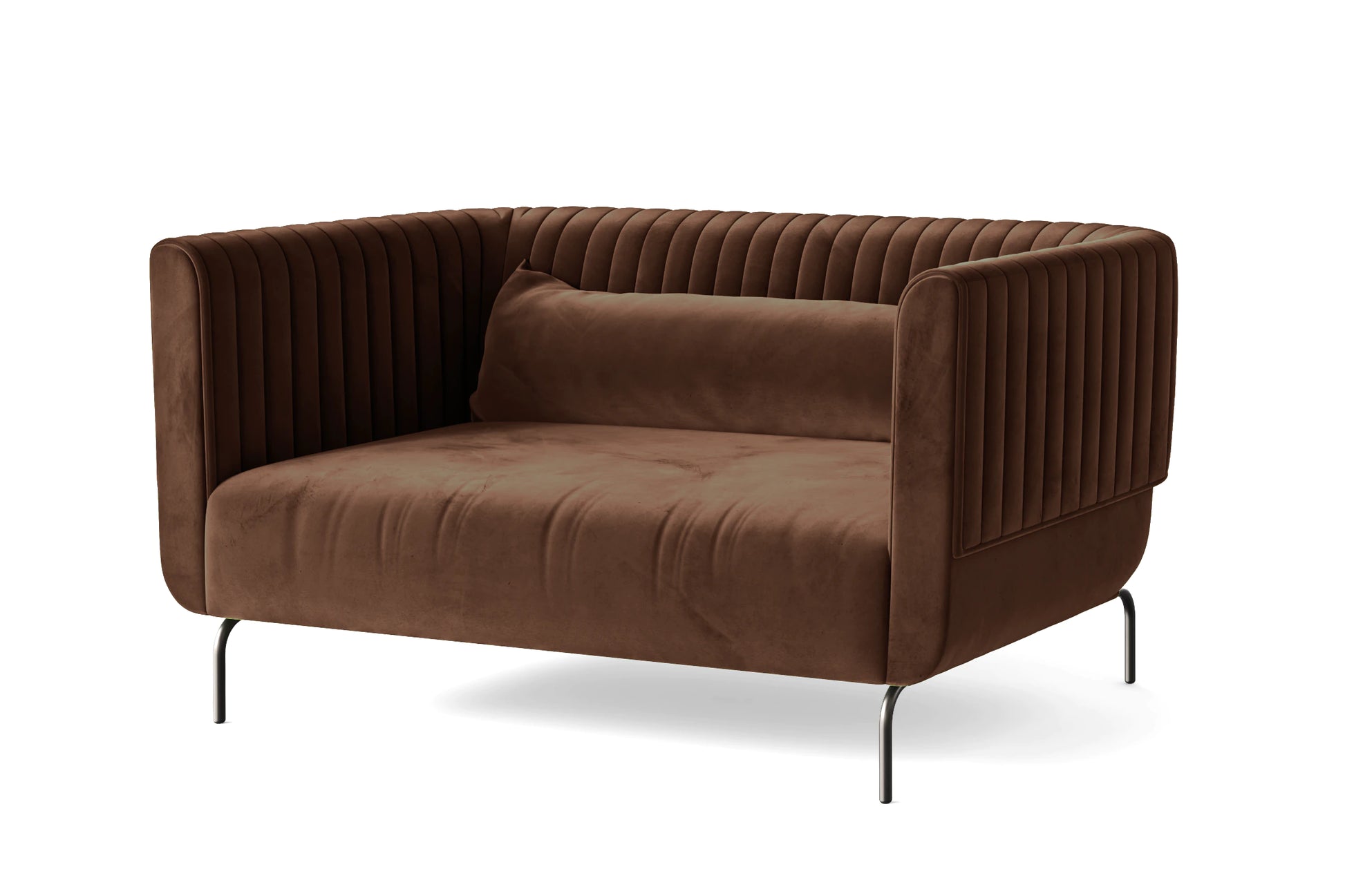 Jackson 2 Seater Sofa Coffee Brown Velvet