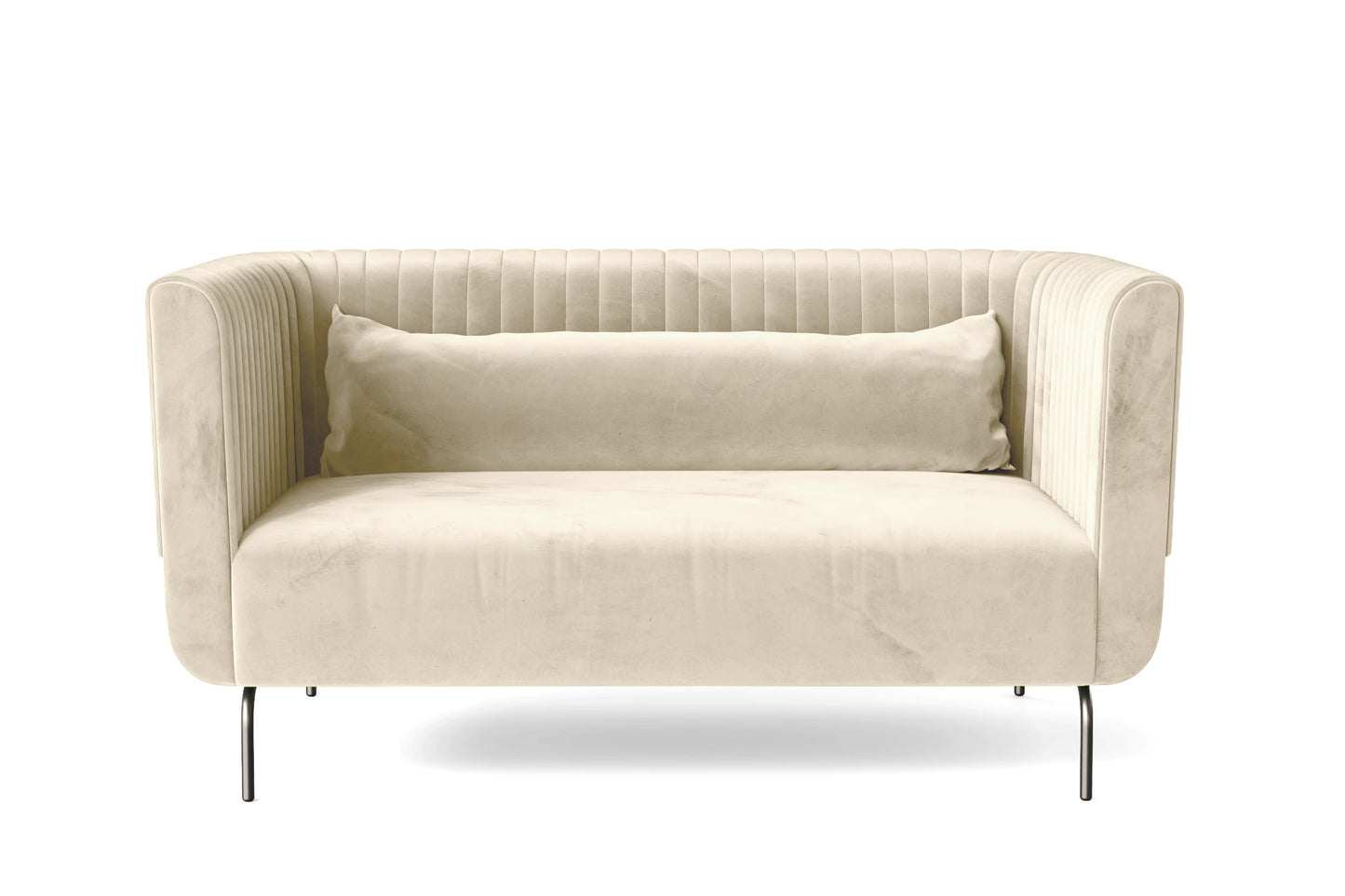 Jackson 2 Seater Sofa Cream Velvet