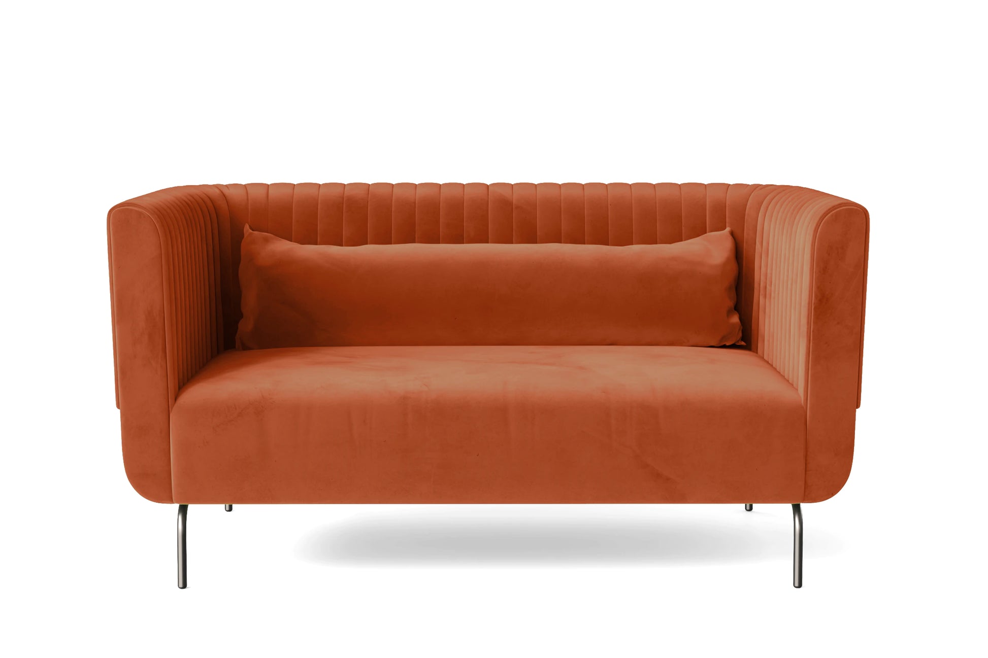 Jackson 2 Seater Sofa Orange Velvet