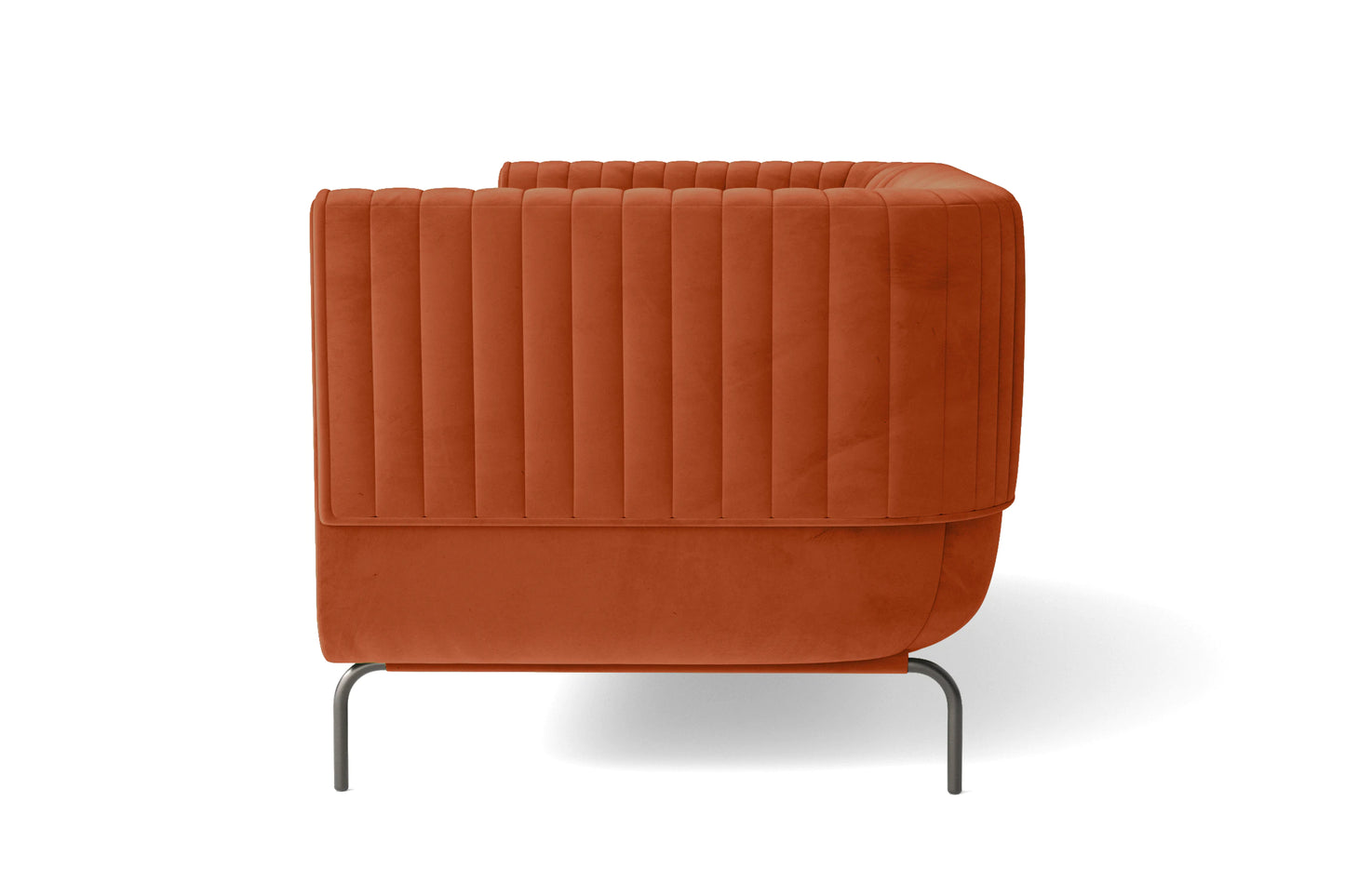 Jackson 2 Seater Sofa Orange Velvet