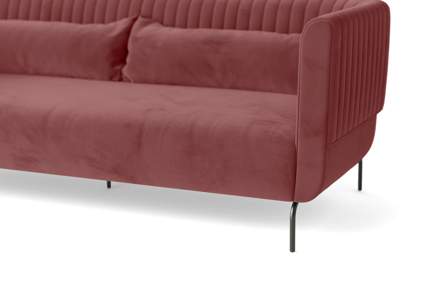 Jackson 2 Seater Sofa Pink Velvet