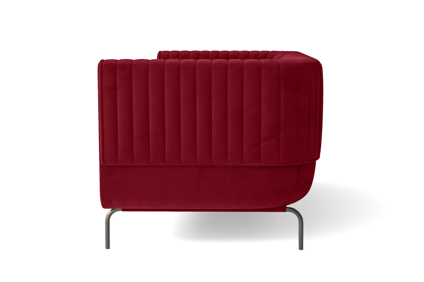 Jackson 2 Seater Sofa Red Velvet