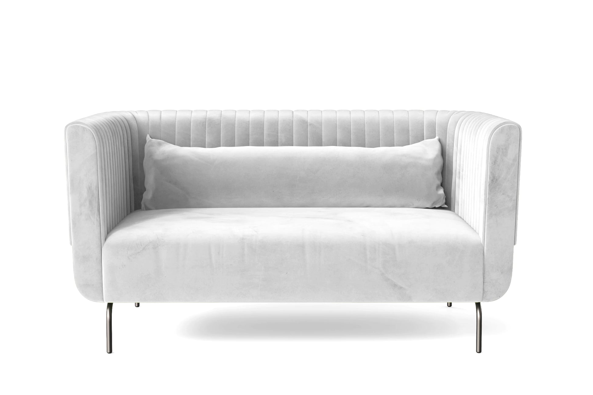 Jackson 2 Seater Sofa White Velvet