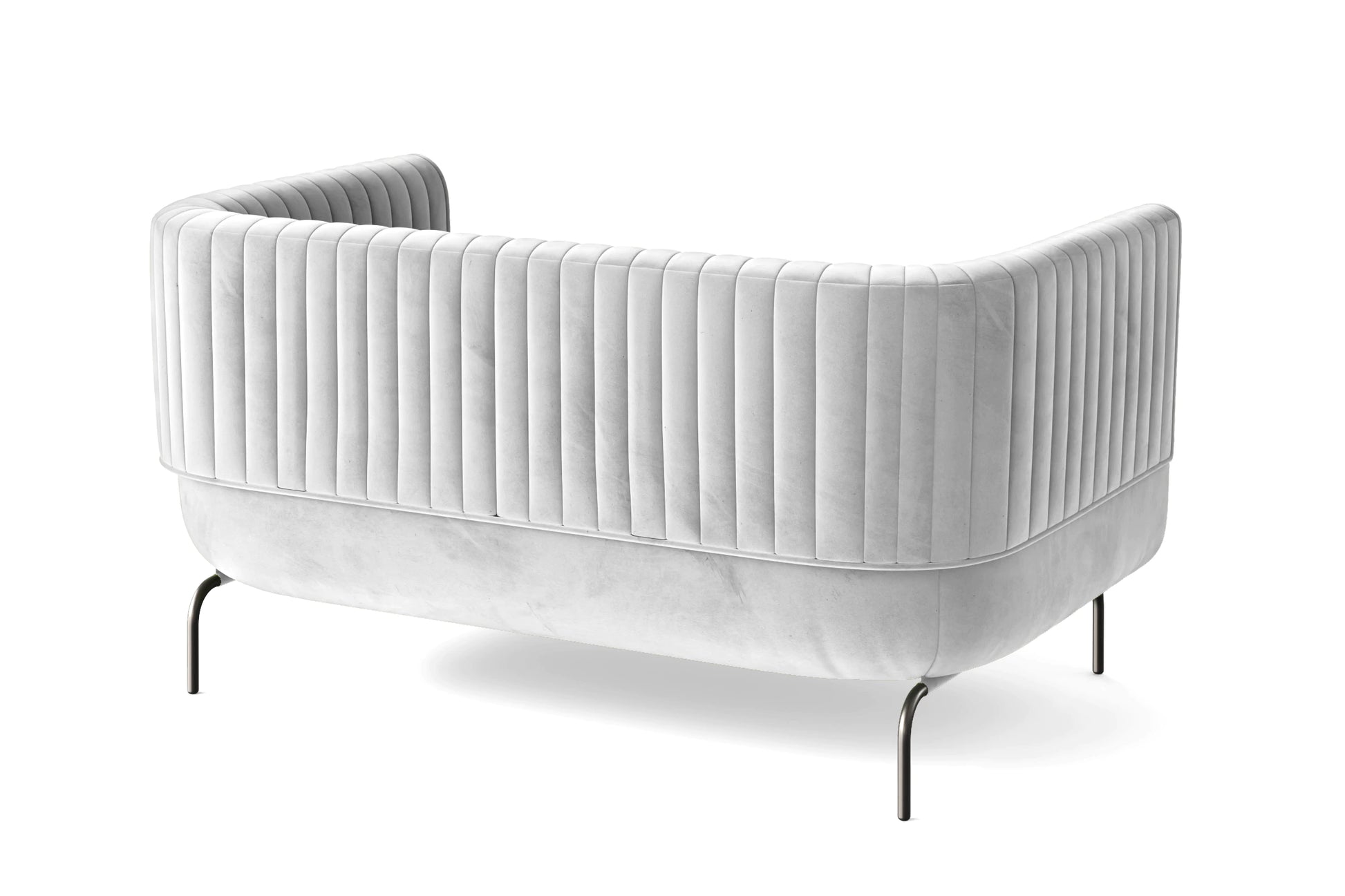 Jackson 2 Seater Sofa White Velvet