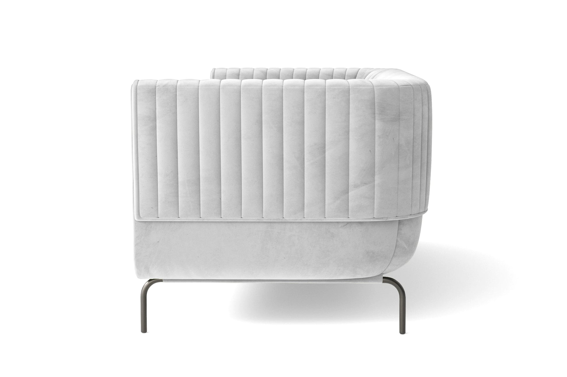 Jackson 2 Seater Sofa White Velvet