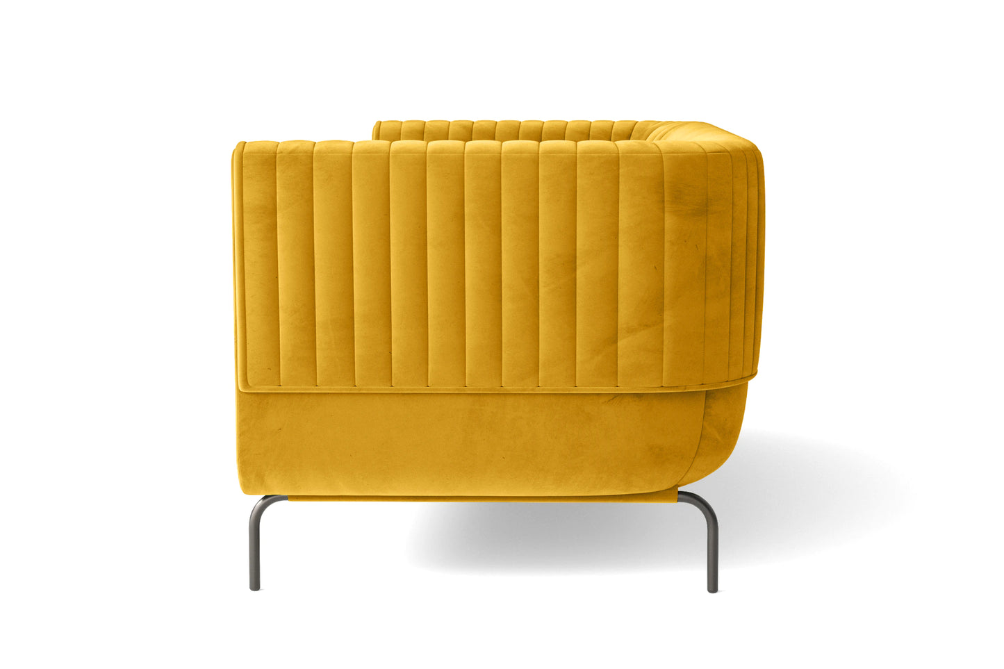 Jackson 2 Seater Sofa Yellow Velvet