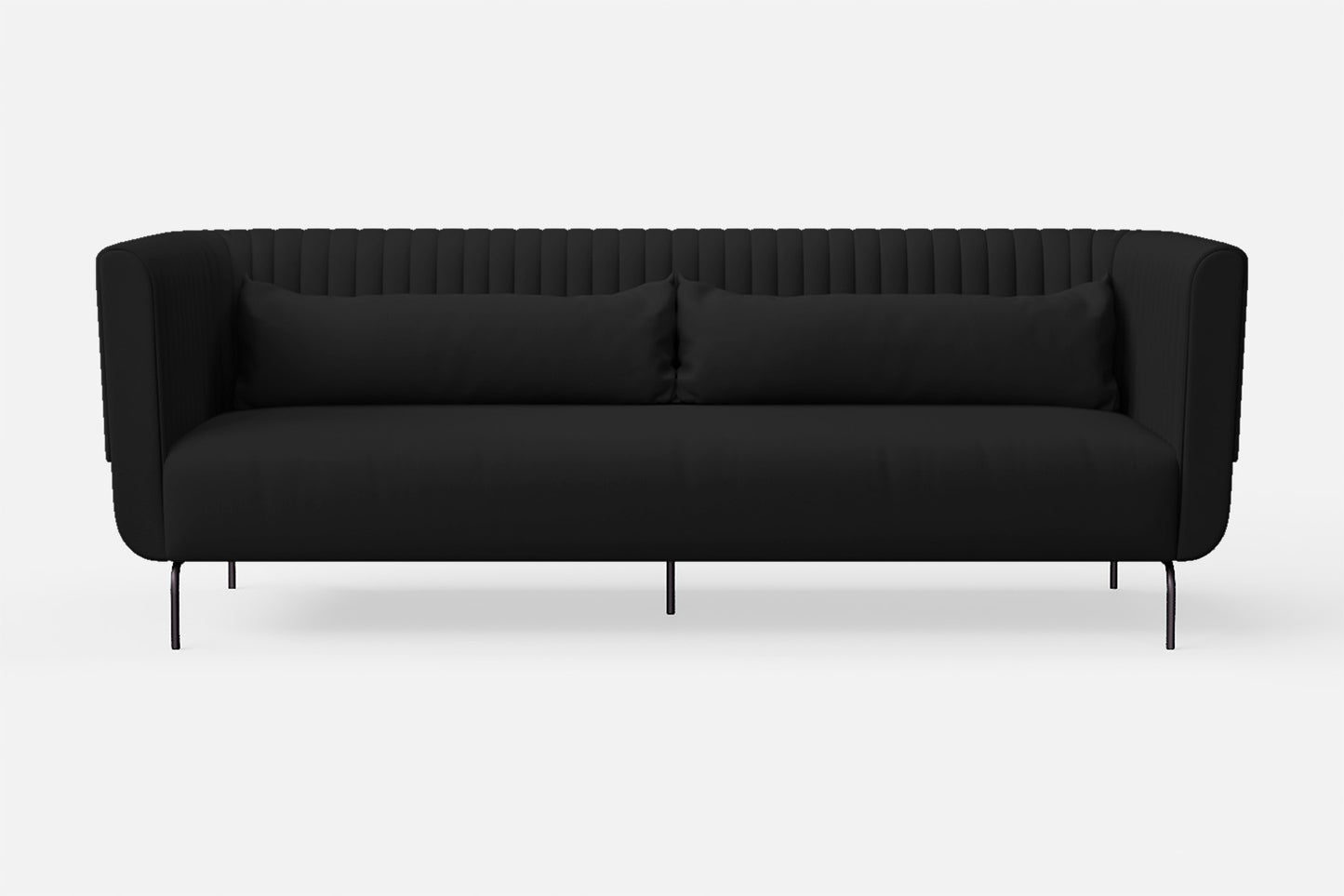 Jackson 3 Seater Sofa Black Leather