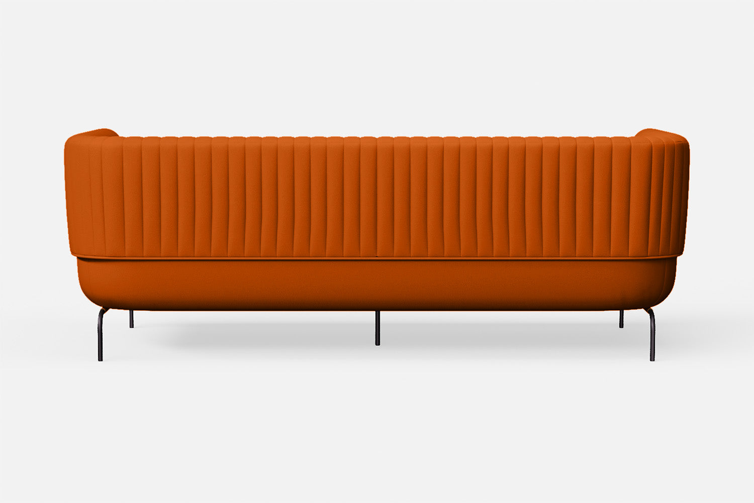 Jackson 3 Seater Sofa Orange Leather