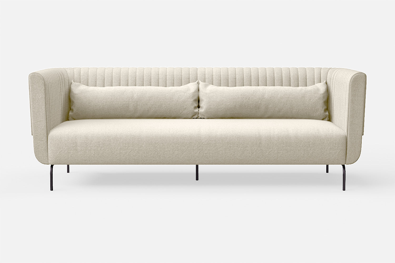 Jackson 3 Seater Sofa Cream Linen Fabric