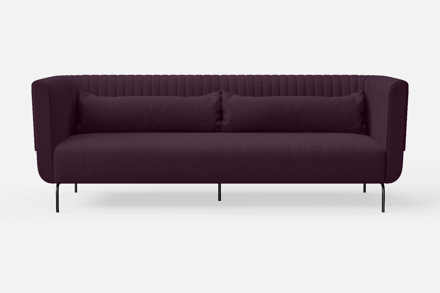 Jackson 3 Seater Sofa Purple Linen Fabric