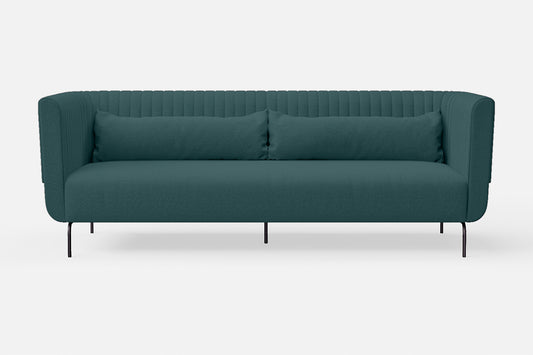 Jackson 3 Seater Sofa Teal Linen Fabric