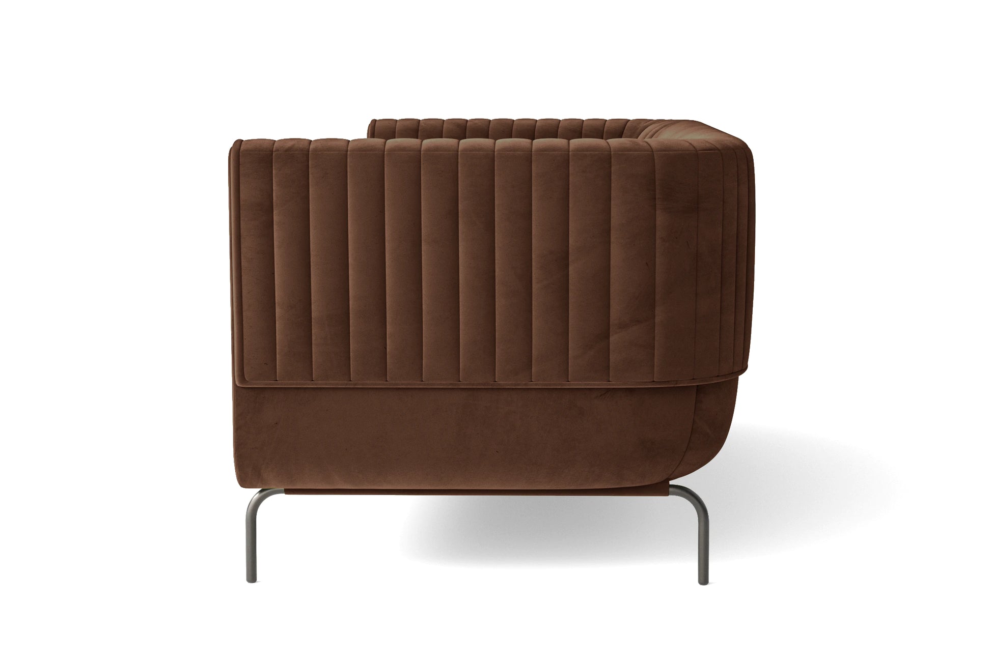 Jackson 3 Seater Sofa Coffee Brown Velvet