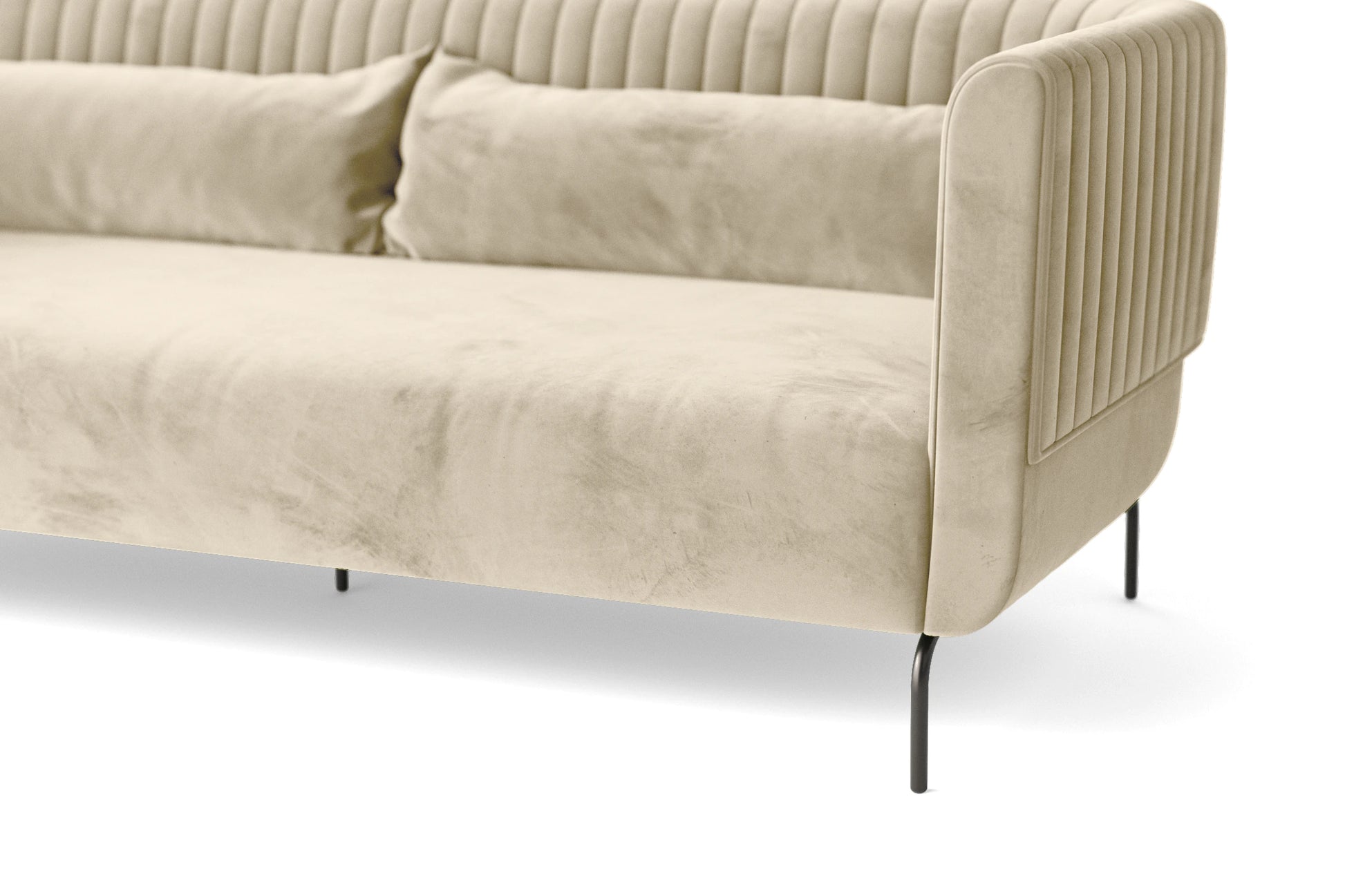 Jackson 3 Seater Sofa Cream Velvet