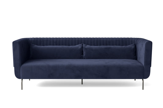 Jackson 3 Seater Sofa Dark Blue Velvet