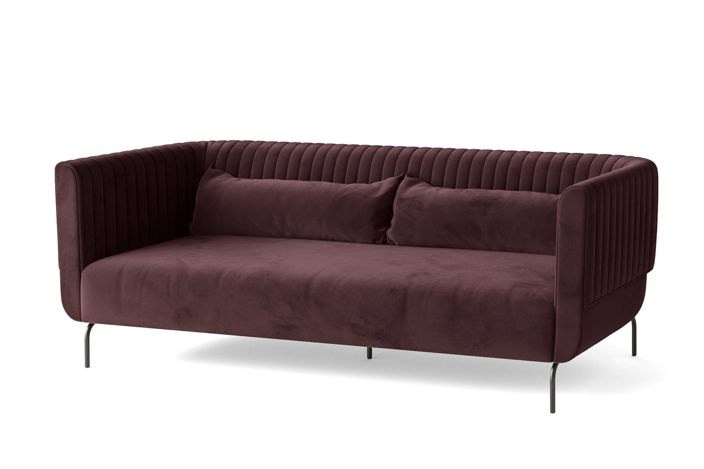 Jackson 3 Seater Sofa Grape Velvet