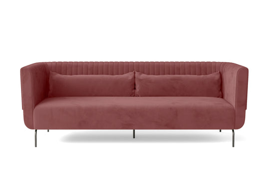 Jackson 3 Seater Sofa Pink Velvet