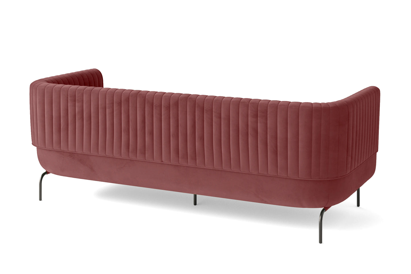 Jackson 3 Seater Sofa Pink Velvet