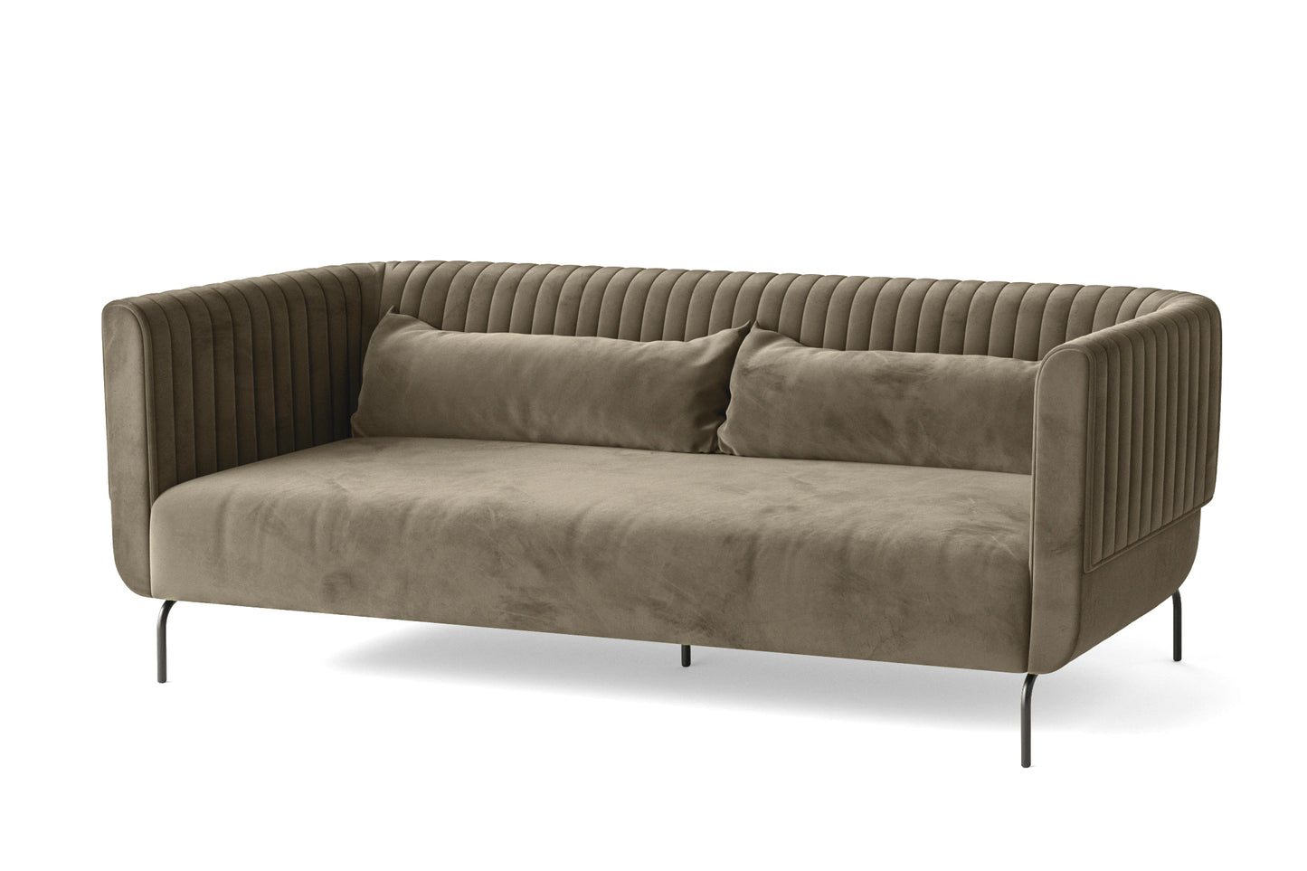 Jackson 3 Seater Sofa Sand Velvet