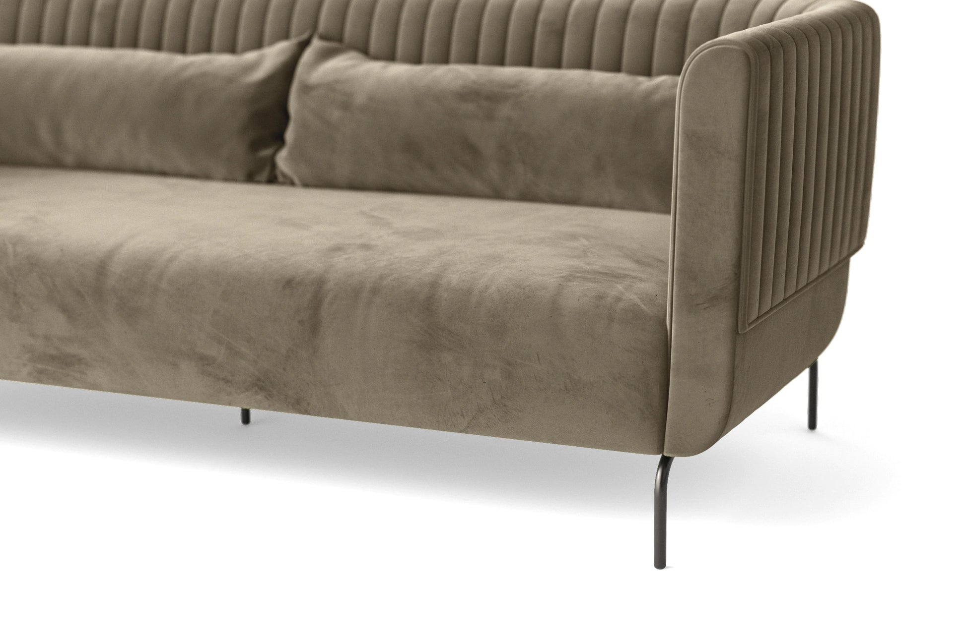 Jackson 3 Seater Sofa Sand Velvet