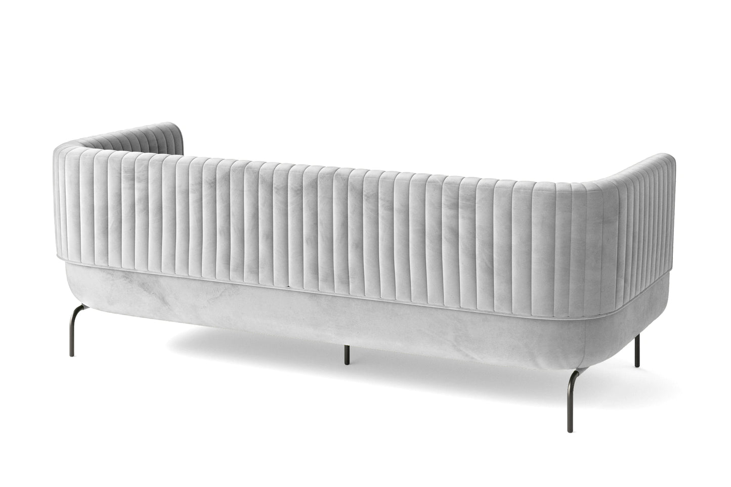 Jackson 3 Seater Sofa White Velvet