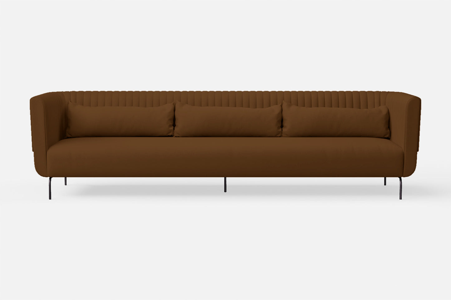 Jackson 4 Seater Sofa Walnut Brown Leather