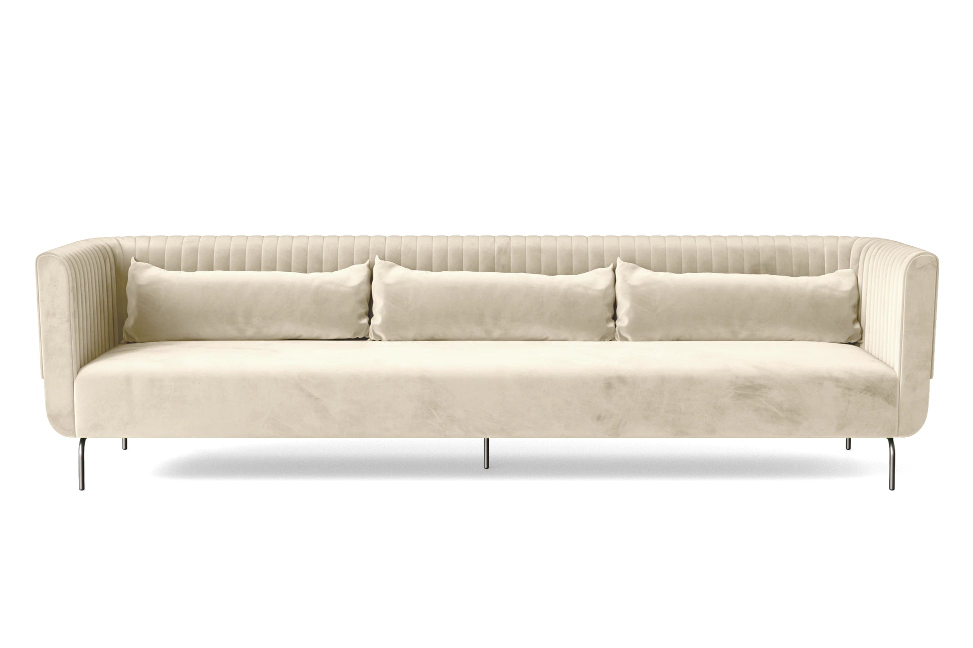 Jackson 4 Seater Sofa Cream Velvet