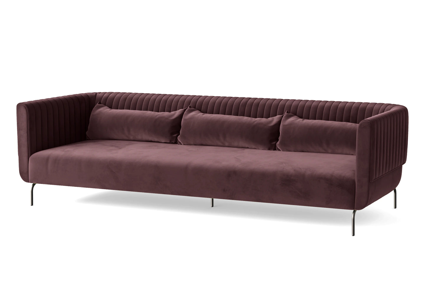 Jackson 4 Seater Sofa Grape Velvet