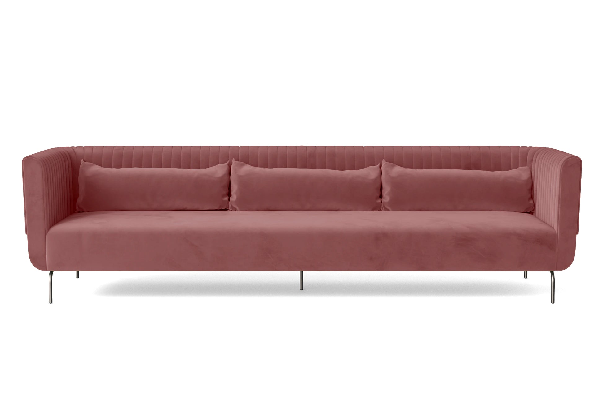 Jackson 4 Seater Sofa Pink Velvet