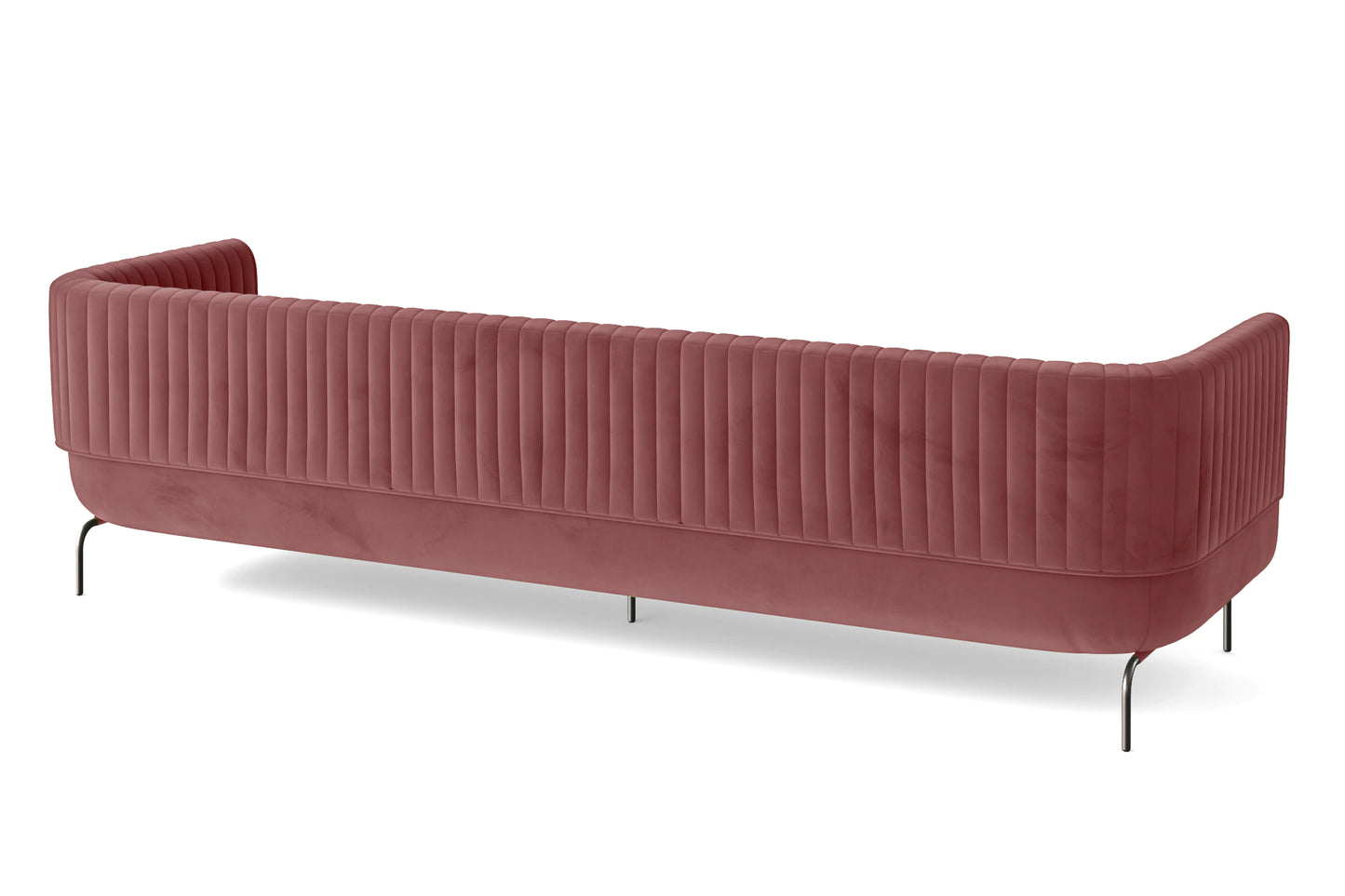 Jackson 4 Seater Sofa Pink Velvet