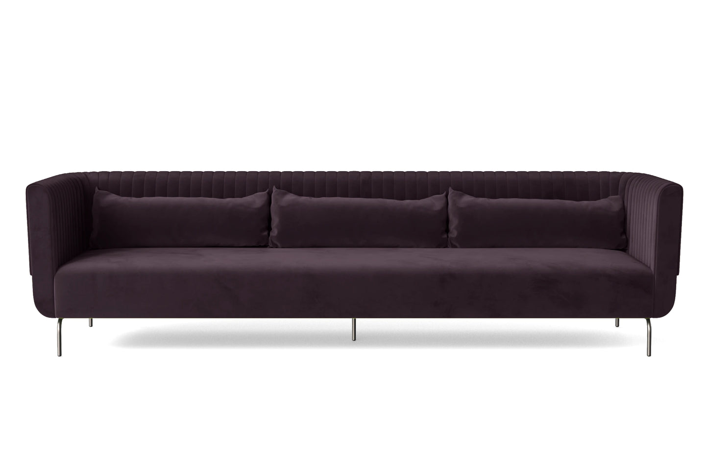 Jackson 4 Seater Sofa Purple Velvet