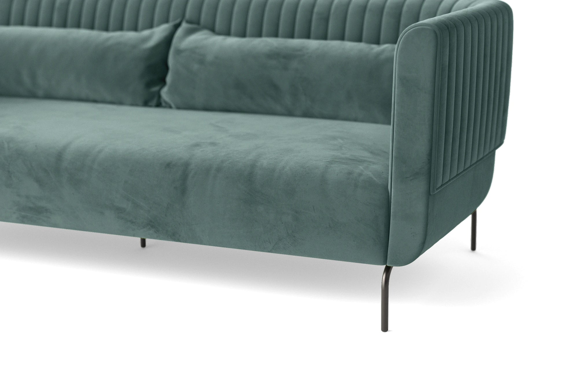 Jackson 4 Seater Sofa Teal Velvet