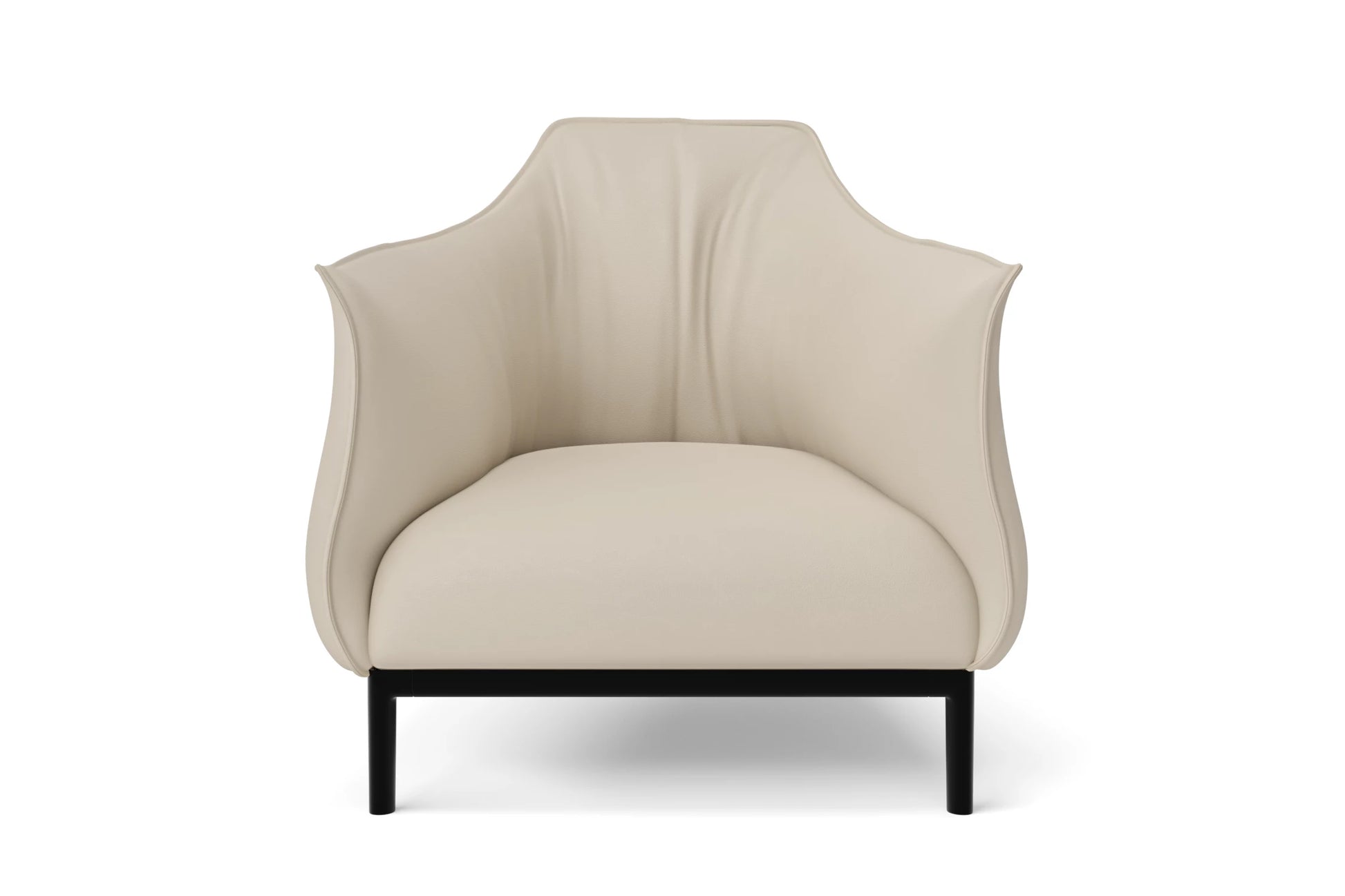 Lamezia Armchair Cream Leather