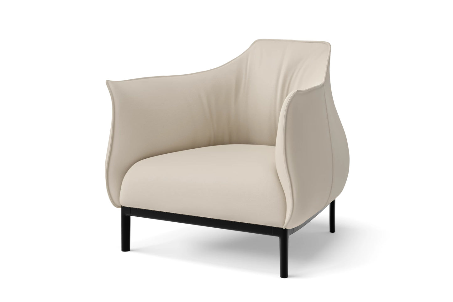 Lamezia Armchair Cream Leather