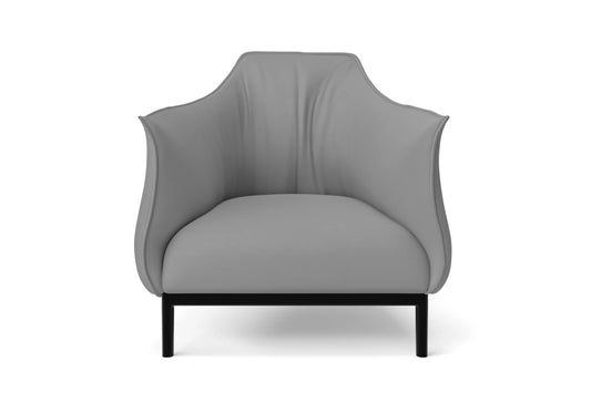 Lamezia Armchair Grey Leather