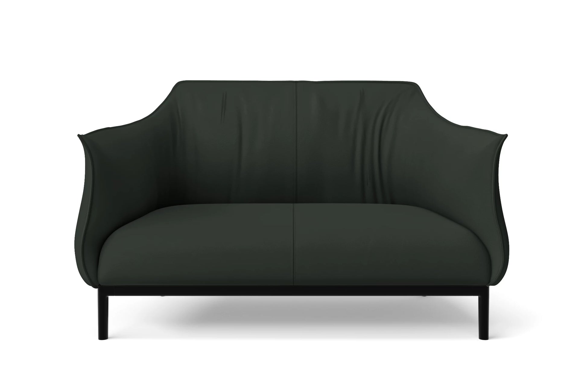 Lamezia 2 Seater Sofa Green Leather