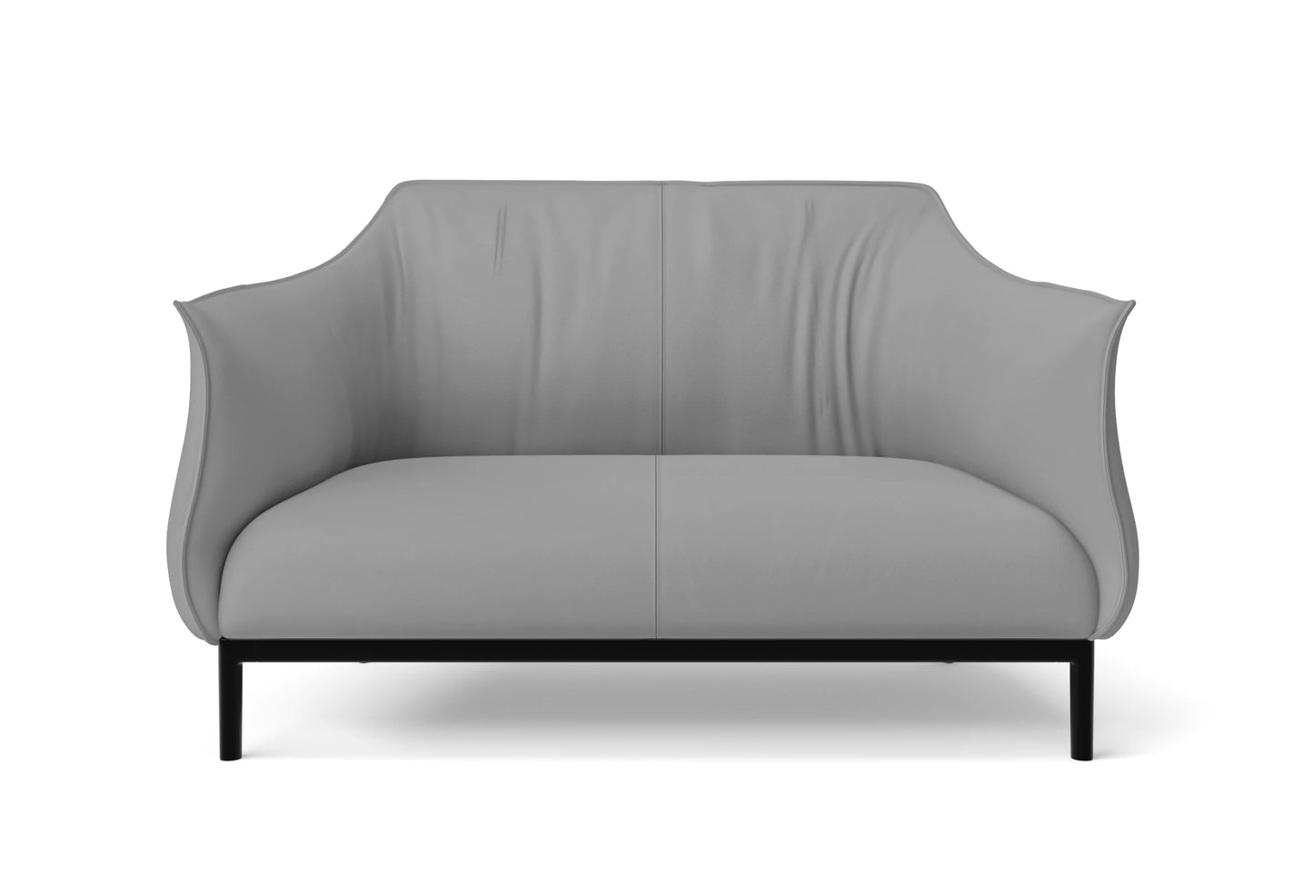 Lamezia 2 Seater Sofa Grey Leather