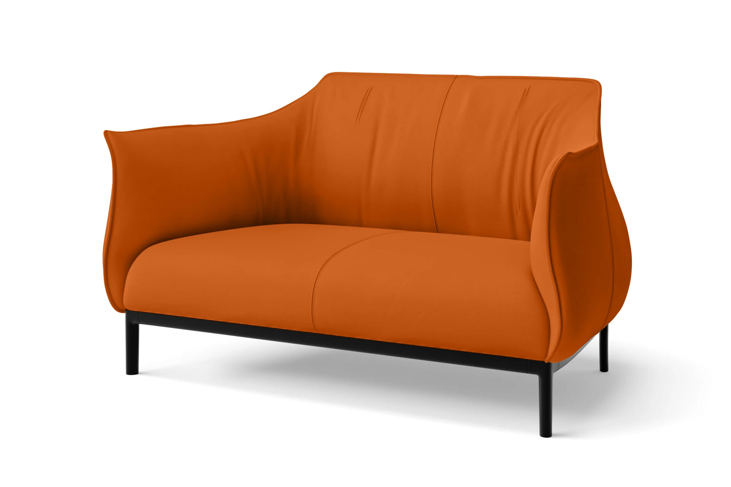 Lamezia 2 Seater Sofa Orange Leather